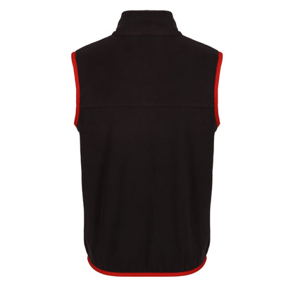 Black-Classic Red - Back - Regjun Mens Microfleece Body Warmer