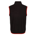 Black-Classic Red - Back - Regjun Mens Microfleece Body Warmer