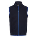 Navy-New Royal - Front - Regjun Mens Microfleece Body Warmer