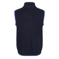 Navy-New Royal - Back - Regjun Mens Microfleece Body Warmer