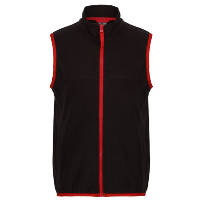 Black-Classic Red - Front - Regjun Mens Microfleece Body Warmer