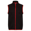 Black-Classic Red - Front - Regjun Mens Microfleece Body Warmer