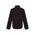Black-Classic Red - Back - Regjun Boys Microfleece Full Zip Fleece Jacket