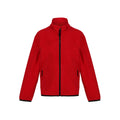 Classic Red-Black - Front - Regjun Boys Microfleece Full Zip Fleece Jacket