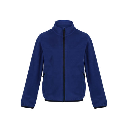 New Royal-Navy - Front - Regjun Boys Microfleece Full Zip Fleece Jacket