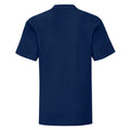 Navy - Back - Fruit of the Loom Childrens-Kids Iconic Heather T-Shirt