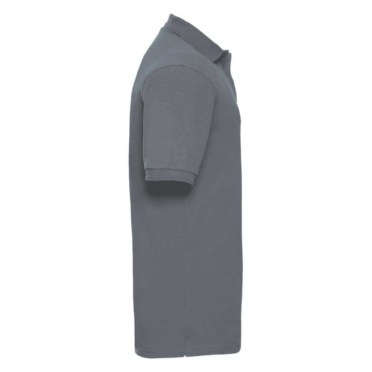 Convoy Grey - Side - Russell Mens Ripple Collar & Cuff Short Sleeve Polo Shirt
