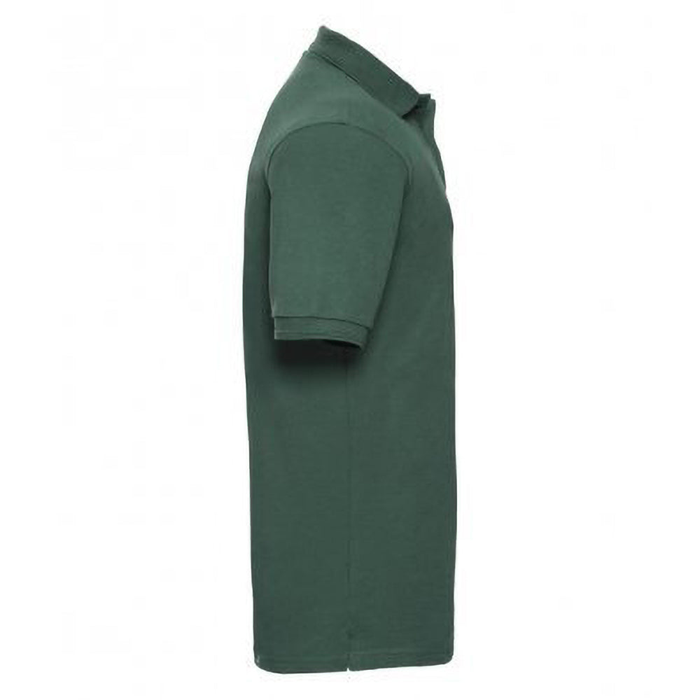 Bottle Green - Lifestyle - Russell Mens Ripple Collar & Cuff Short Sleeve Polo Shirt