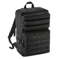 Black - Front - Bagbase Molle Tactical Backpack