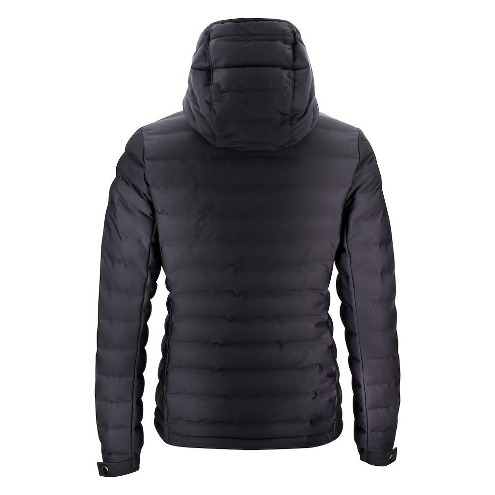 Black - Back - James Harvest Womens-Ladies Woodlake Padded Jacket