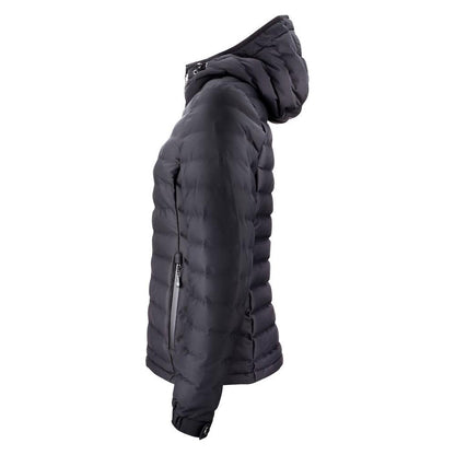 Black - Side - James Harvest Womens-Ladies Woodlake Padded Jacket