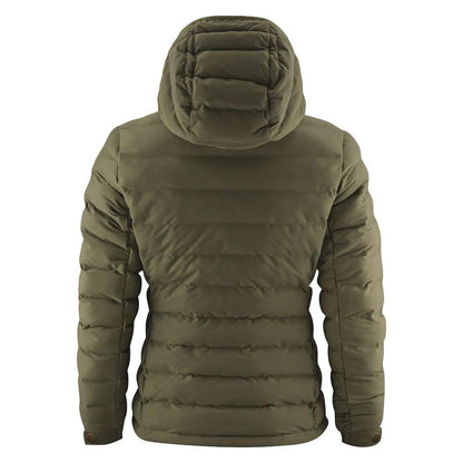 Moss Green - Back - James Harvest Womens-Ladies Woodlake Padded Jacket