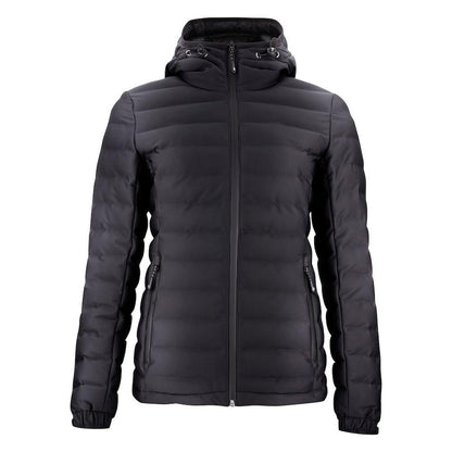 Black - Front - James Harvest Womens-Ladies Woodlake Padded Jacket