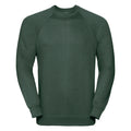Bottle Green - Front - Russell Classic Sweatshirt