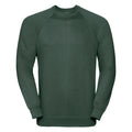 Bottle Green - Front - Russell Classic Sweatshirt