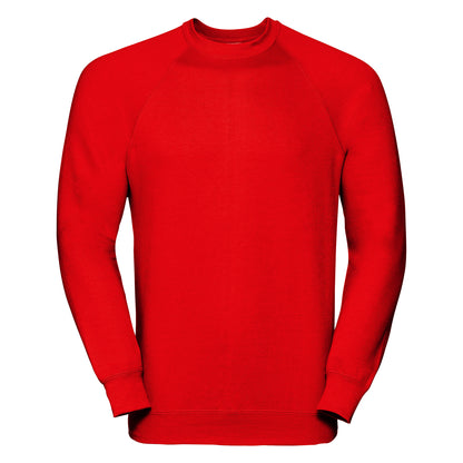 Bright Red - Front - Russell Classic Sweatshirt