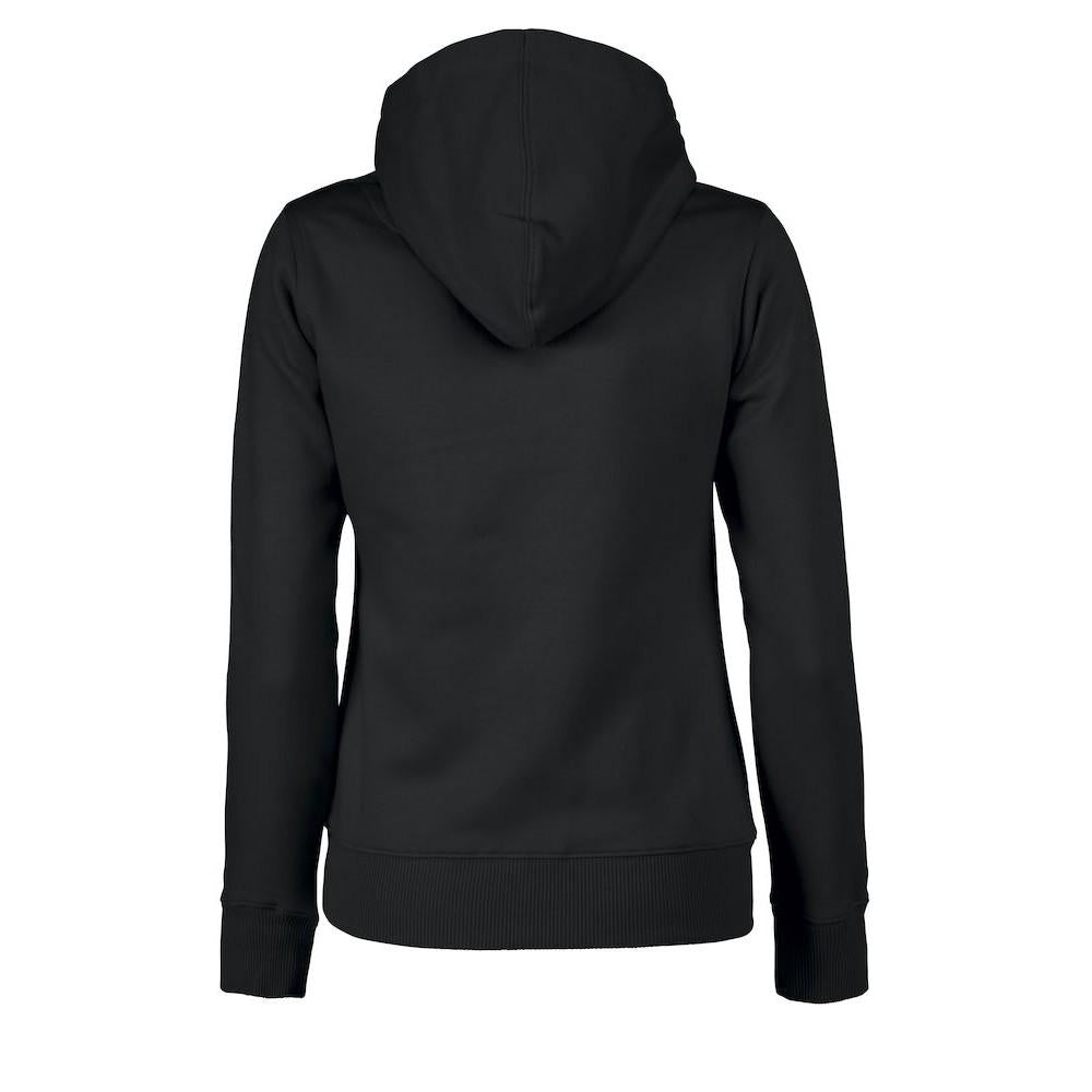 Black - Back - Printer Womens-Ladies Fastpitch Hoodie