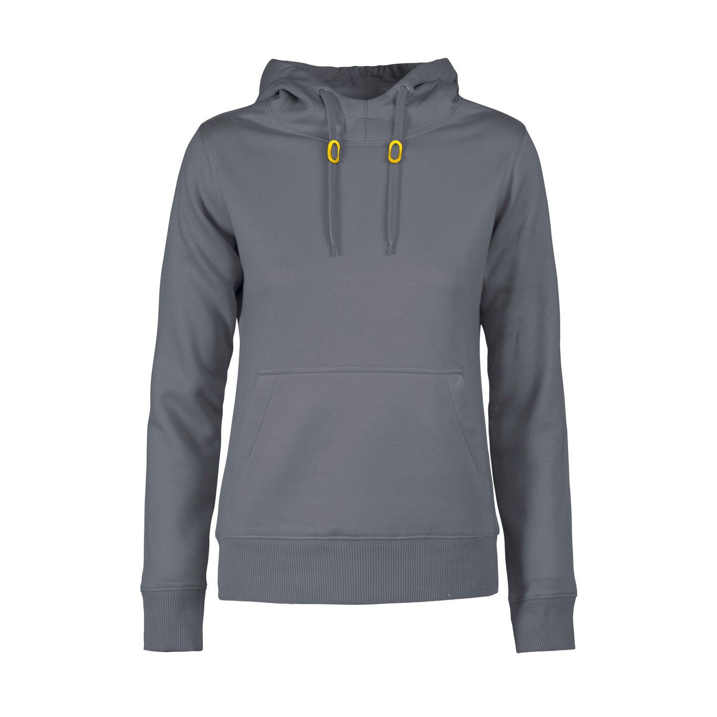 Steel Grey - Back - Printer Womens-Ladies Fastpitch Hoodie