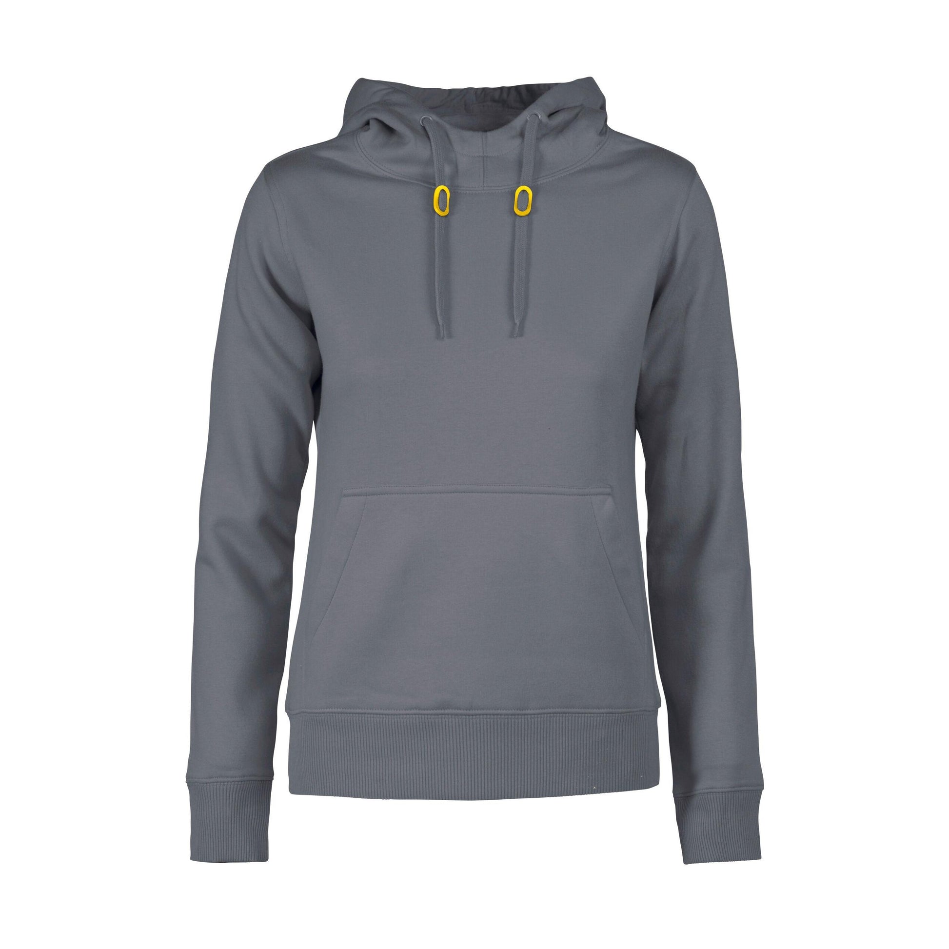 Steel Grey - Back - Printer Womens-Ladies Fastpitch Hoodie