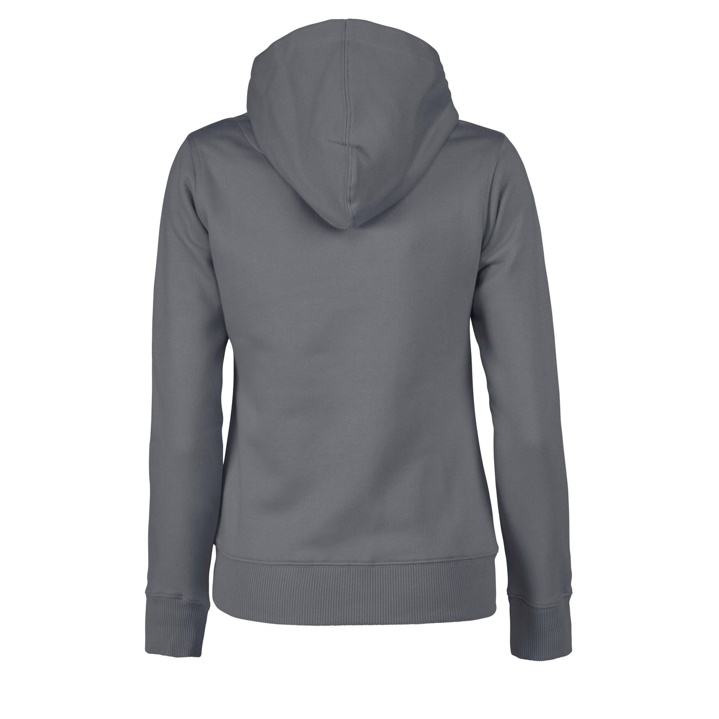 Steel Grey - Side - Printer Womens-Ladies Fastpitch Hoodie