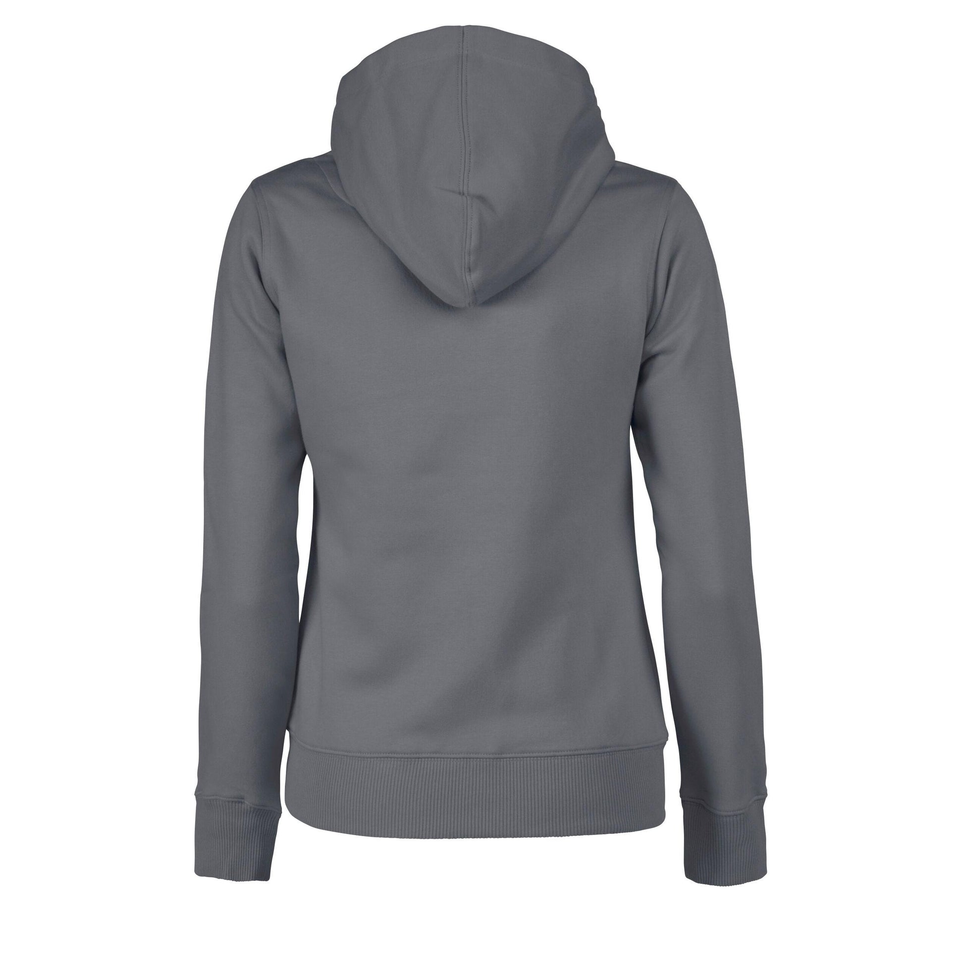 Steel Grey - Side - Printer Womens-Ladies Fastpitch Hoodie