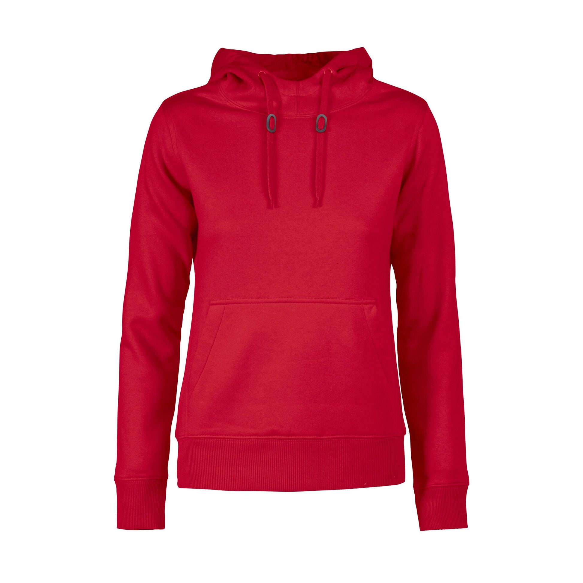 Red - Back - Printer Womens-Ladies Fastpitch Hoodie