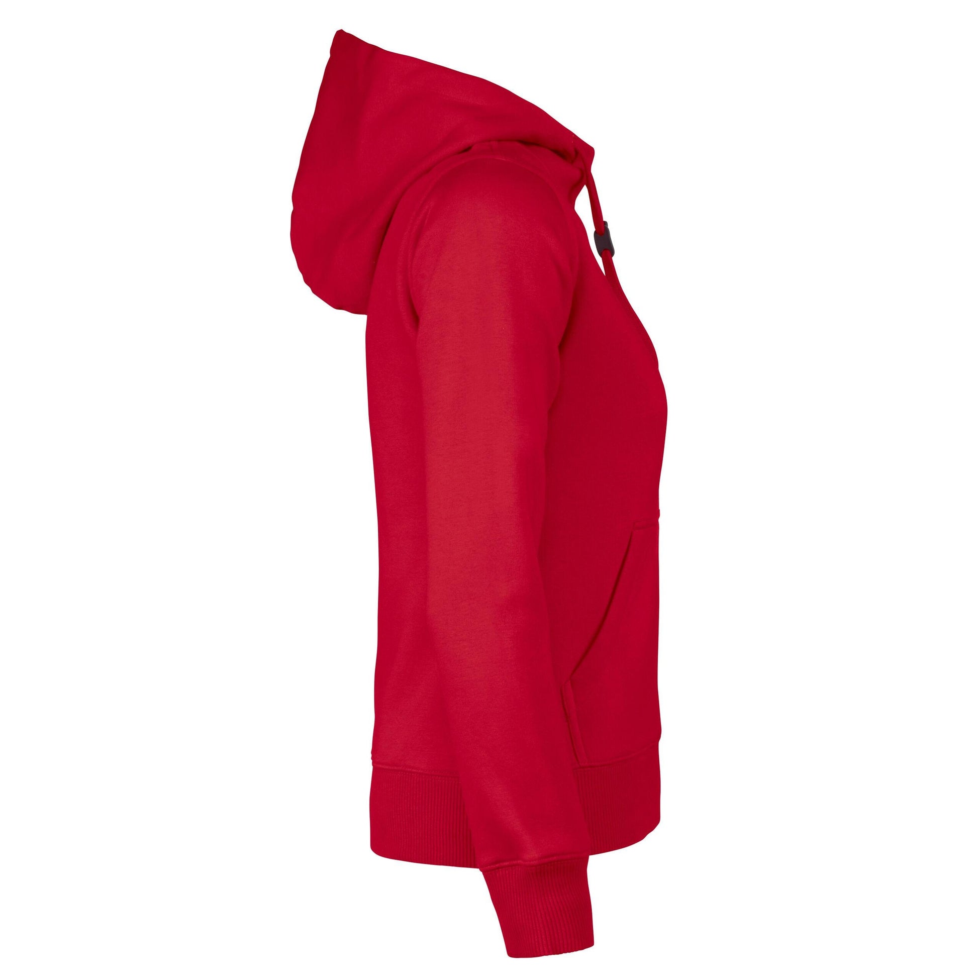 Red - Side - Printer Womens-Ladies Fastpitch Hoodie