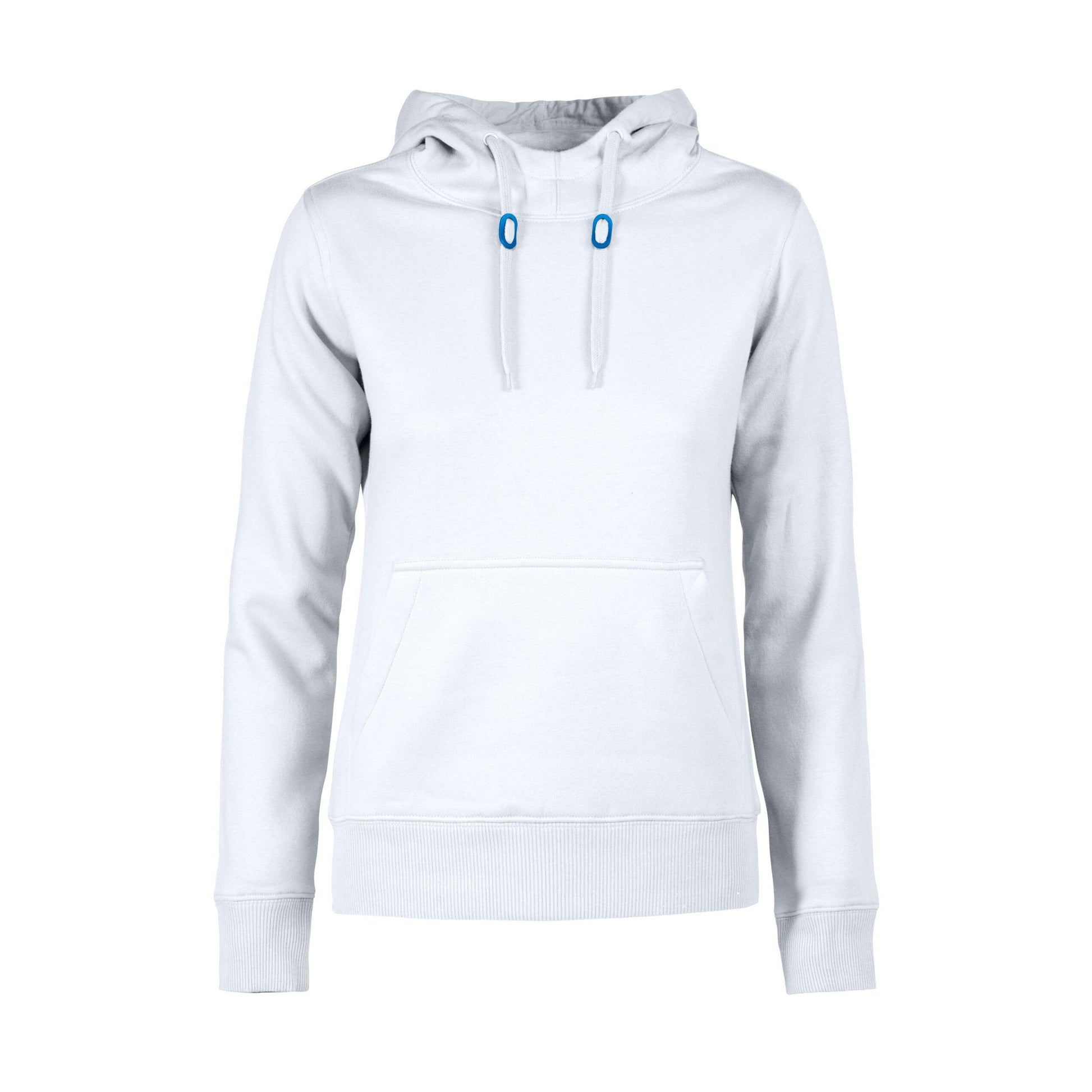 White - Back - Printer Womens-Ladies Fastpitch Hoodie