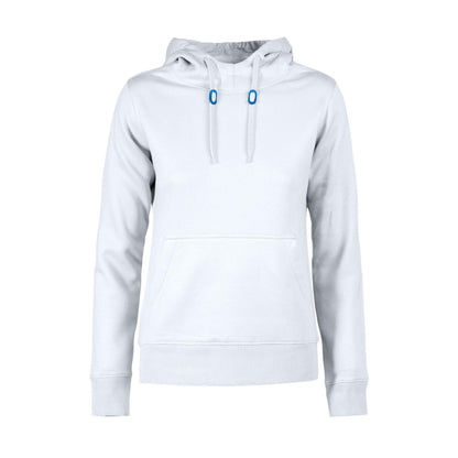 White - Back - Printer Womens-Ladies Fastpitch Hoodie