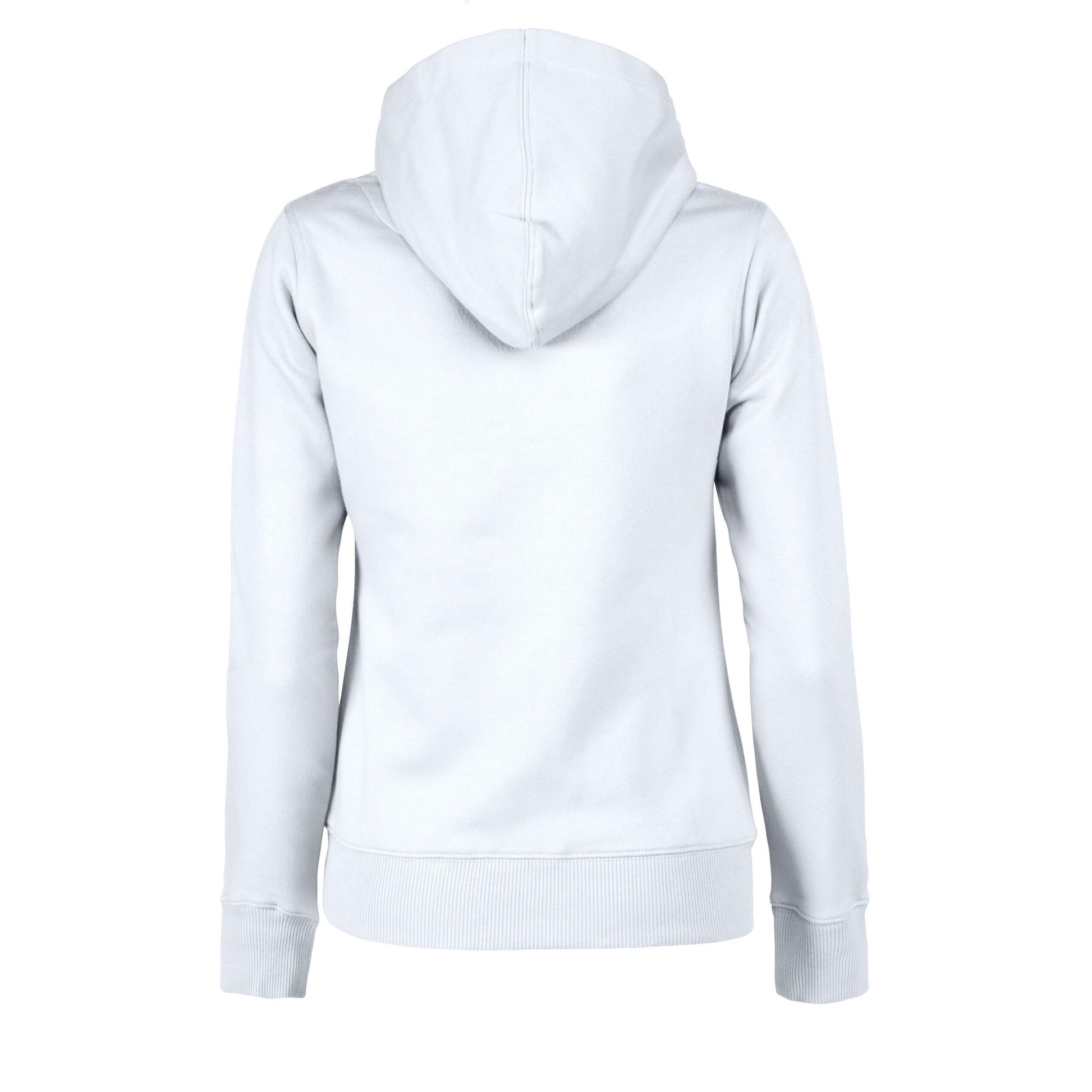 White - Side - Printer Womens-Ladies Fastpitch Hoodie