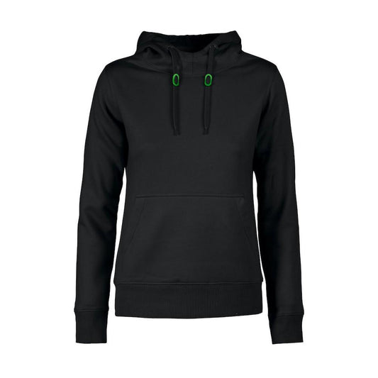 Black - Front - Printer Womens-Ladies Fastpitch Hoodie