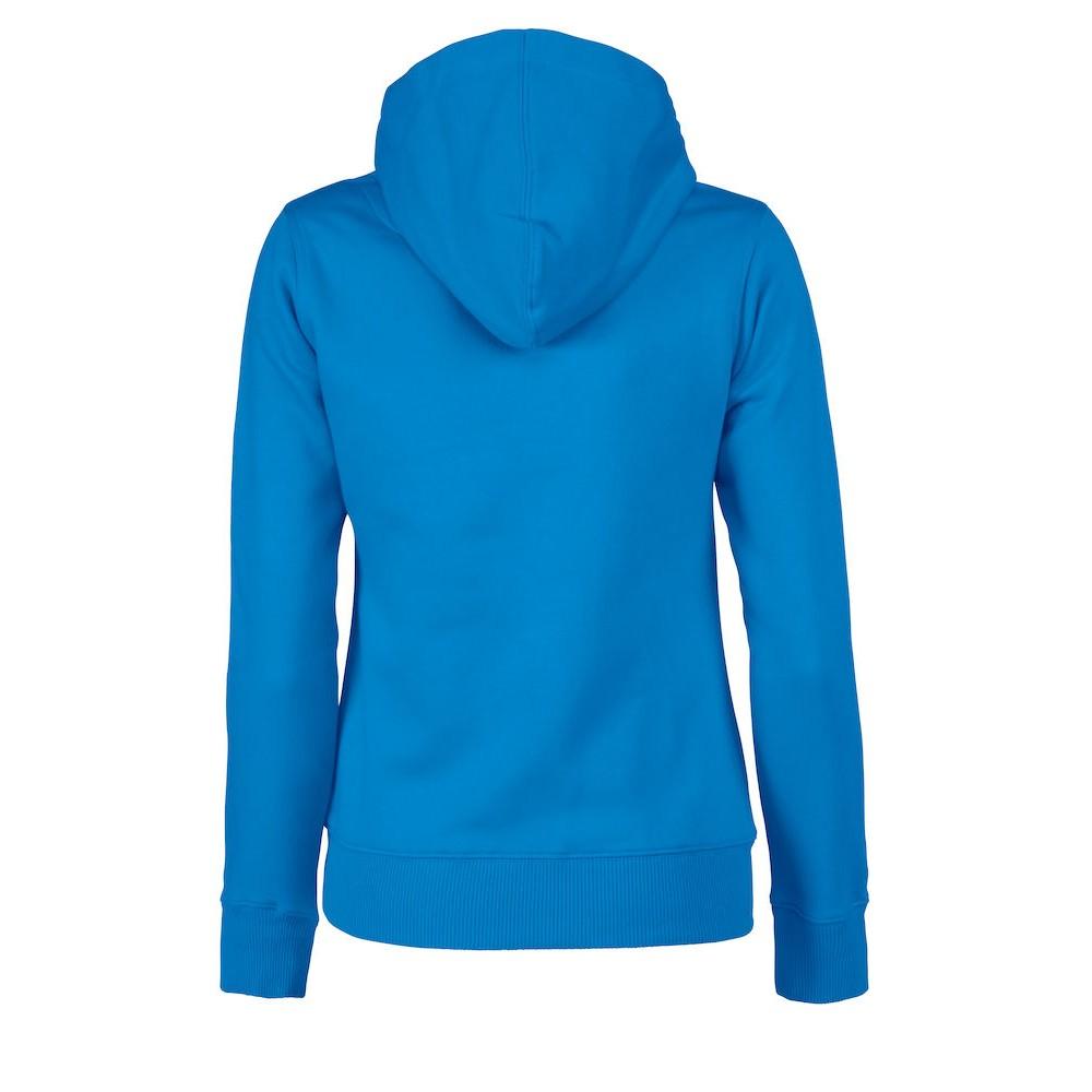 Ocean Blue - Back - Printer Womens-Ladies Fastpitch Hoodie