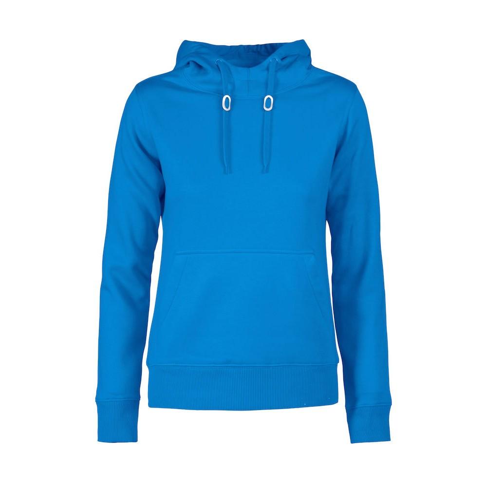 Ocean Blue - Front - Printer Womens-Ladies Fastpitch Hoodie