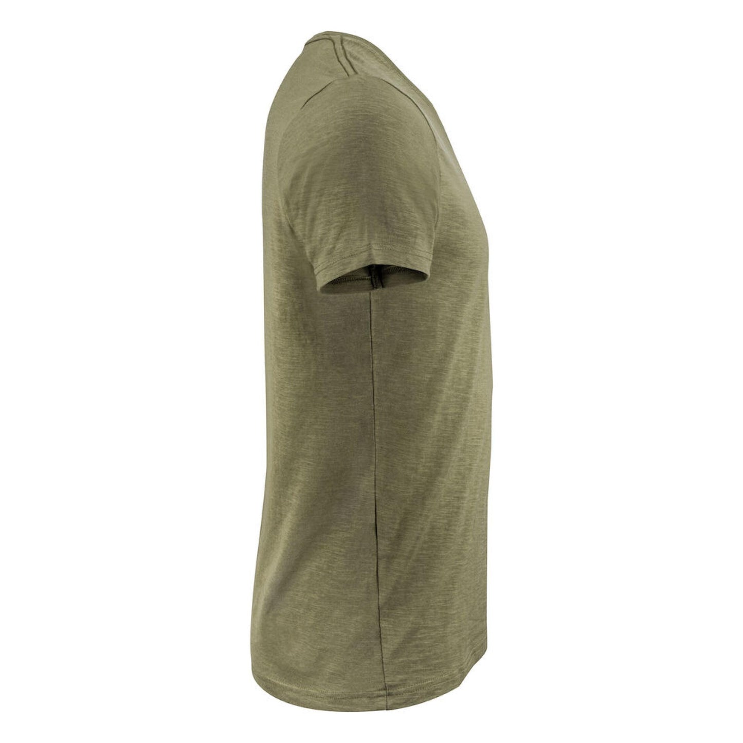 Moss Green - Lifestyle - James Harvest Mens Whailford V Neck T-Shirt