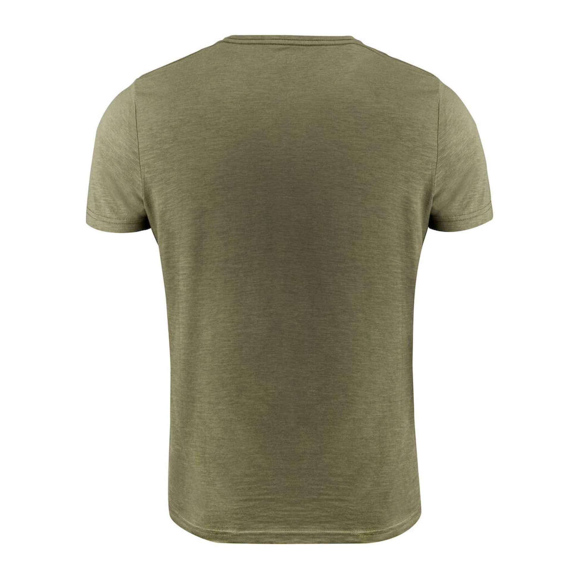 Moss Green - Pack Shot - James Harvest Mens Whailford V Neck T-Shirt