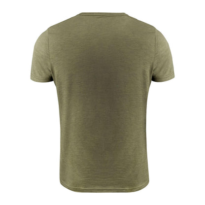 Moss Green - Pack Shot - James Harvest Mens Whailford V Neck T-Shirt