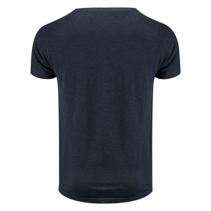 Navy - Lifestyle - James Harvest Mens Whailford V Neck T-Shirt