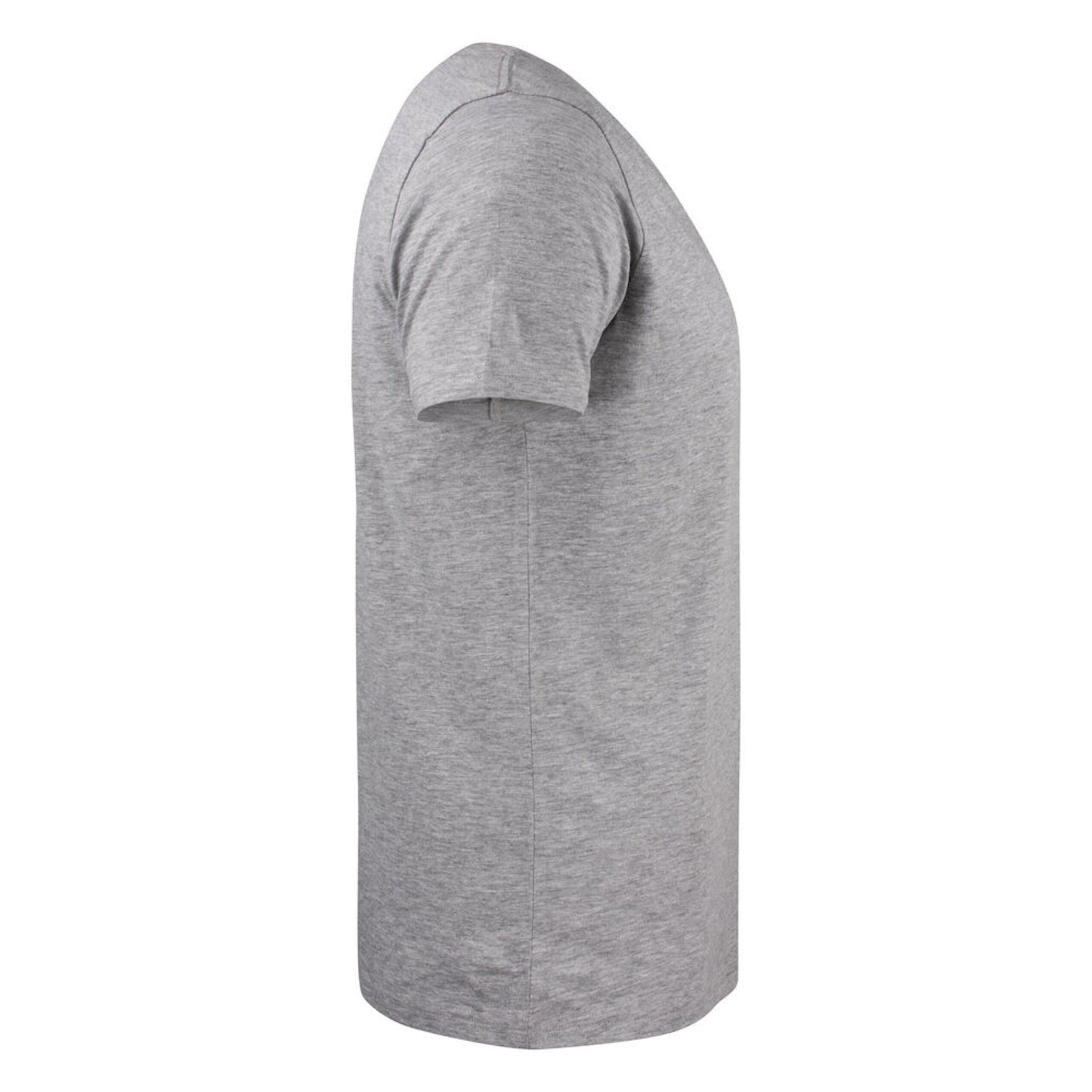 Grey Melange - Lifestyle - James Harvest Mens Whailford V Neck T-Shirt