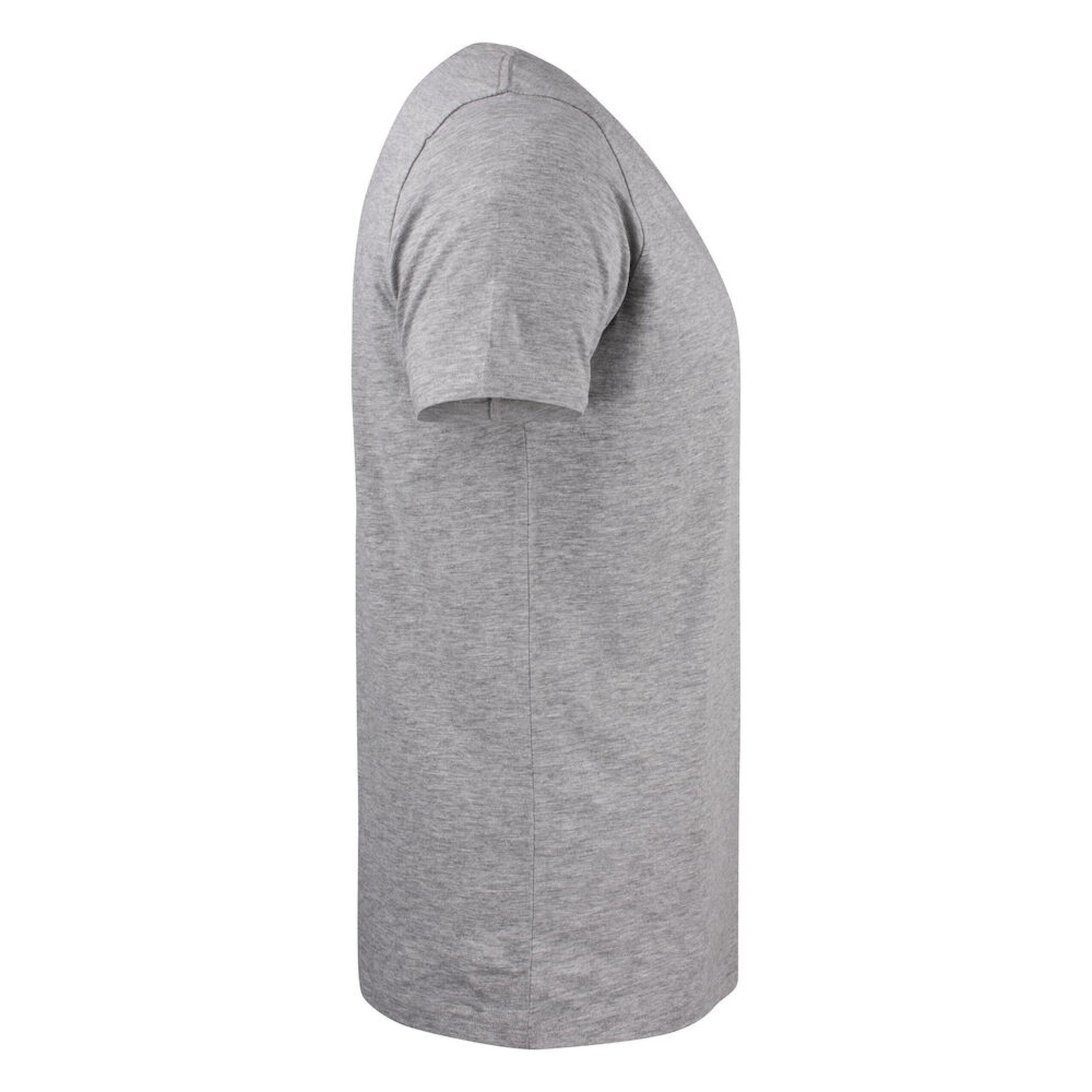 Grey Melange - Lifestyle - James Harvest Mens Whailford V Neck T-Shirt