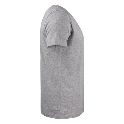 Grey Melange - Lifestyle - James Harvest Mens Whailford V Neck T-Shirt