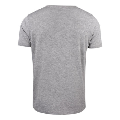 Grey Melange - Pack Shot - James Harvest Mens Whailford V Neck T-Shirt