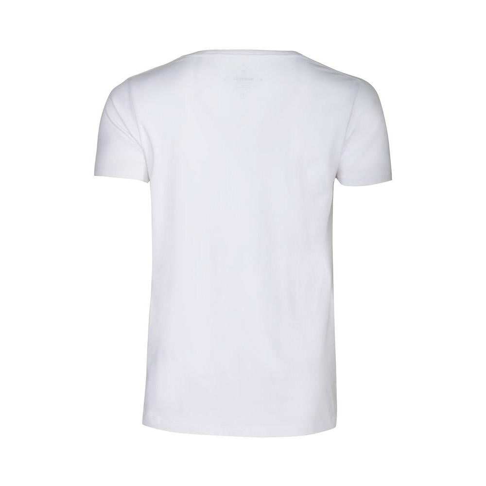 White - Back - James Harvest Mens Whailford V Neck T-Shirt