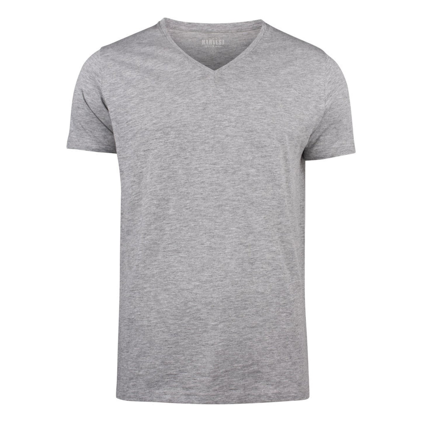 Moss Green - Front - James Harvest Mens Whailford V Neck T-Shirt