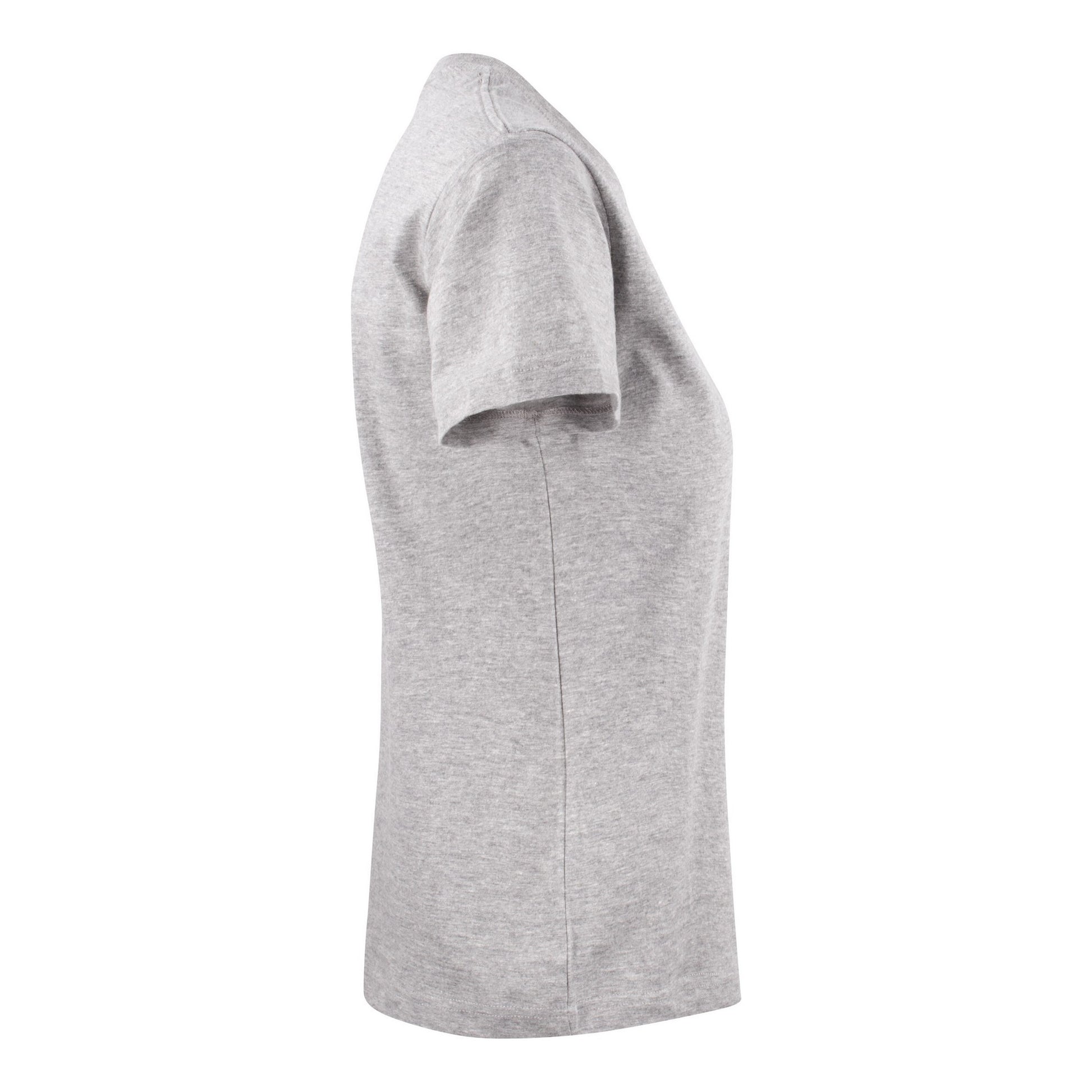 Grey Melange - Side - Printer Womens-Ladies Light T-Shirt