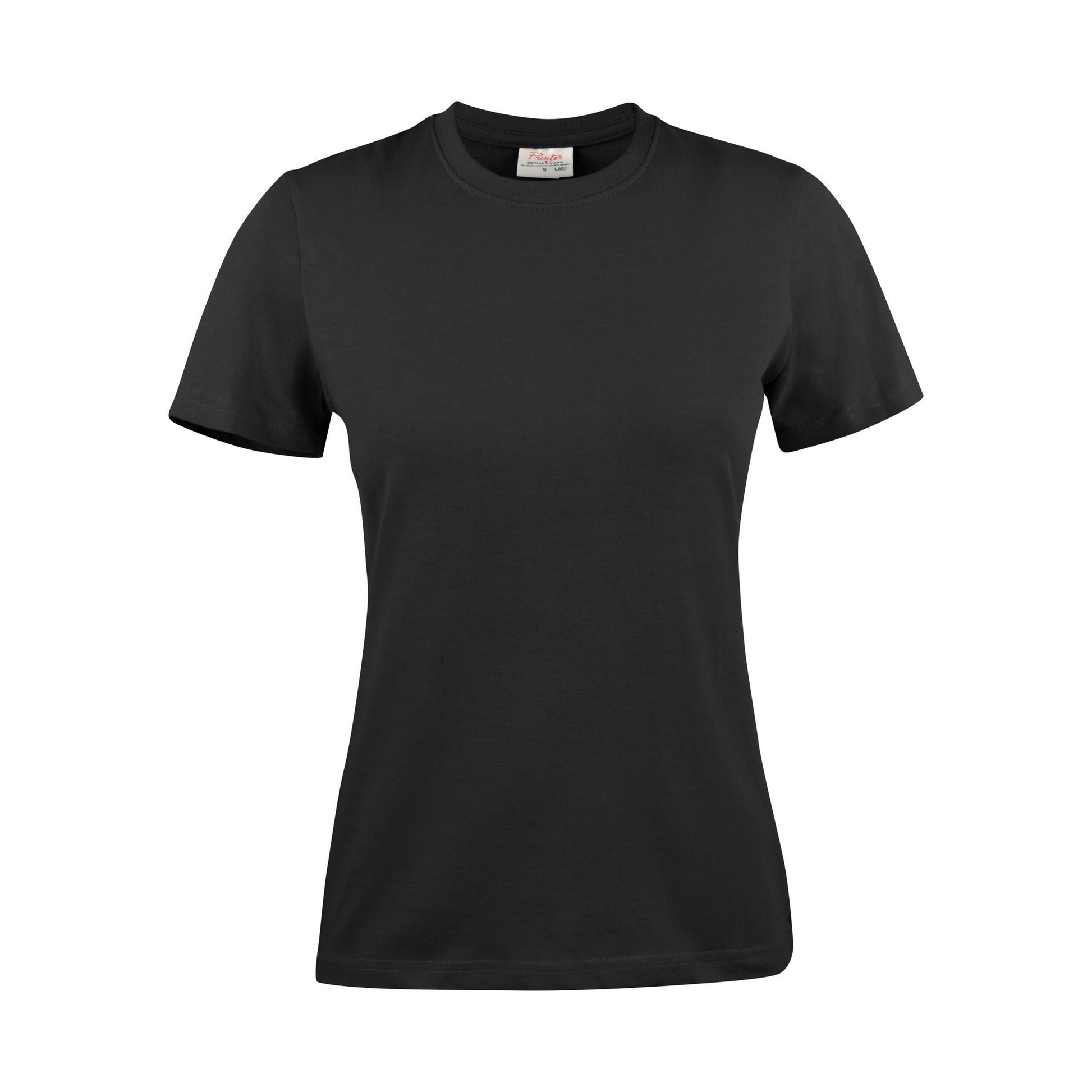 Black - Front - Printer Womens-Ladies Light T-Shirt