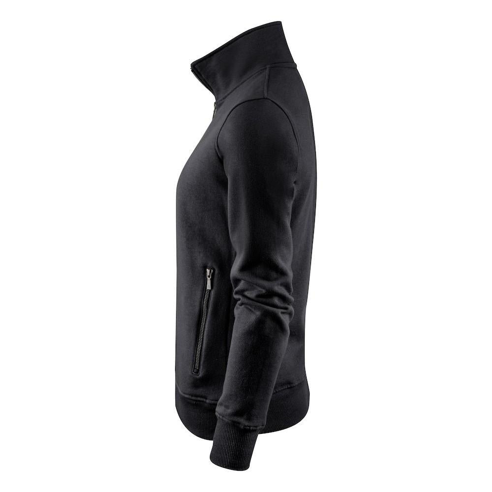 Black - Side - James Harvest Womens-Ladies Melville Full Zip Jacket