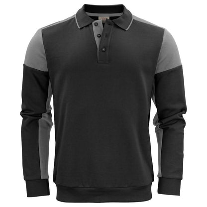 Black-Anthracite - Front - Printer Unisex Adult Prime Two Tone Polo Sweatshirt