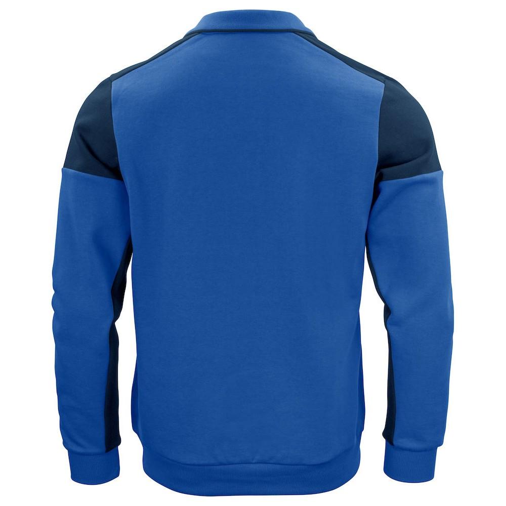 Cobalt Blue-Navy - Back - Printer Unisex Adult Prime Two Tone Polo Sweatshirt