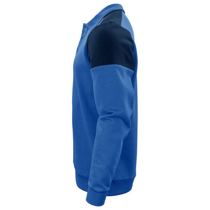 Cobalt Blue-Navy - Side - Printer Unisex Adult Prime Two Tone Polo Sweatshirt