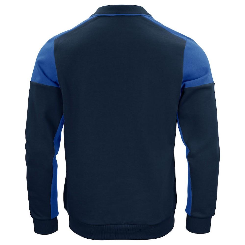 Navy-Cobalt Blue - Back - Printer Unisex Adult Prime Two Tone Polo Sweatshirt